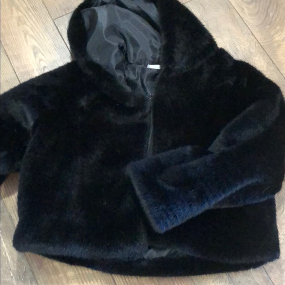 Faux fur jacket